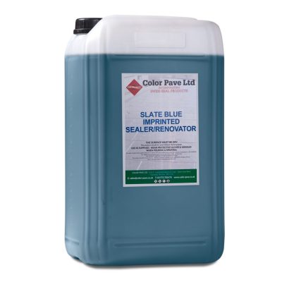 Slate Blue Imprinted Concrete Sealer Renovator